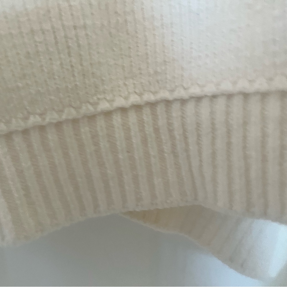 Free People Women's Cream Crew Neck Sweater - Picture 9 of 13